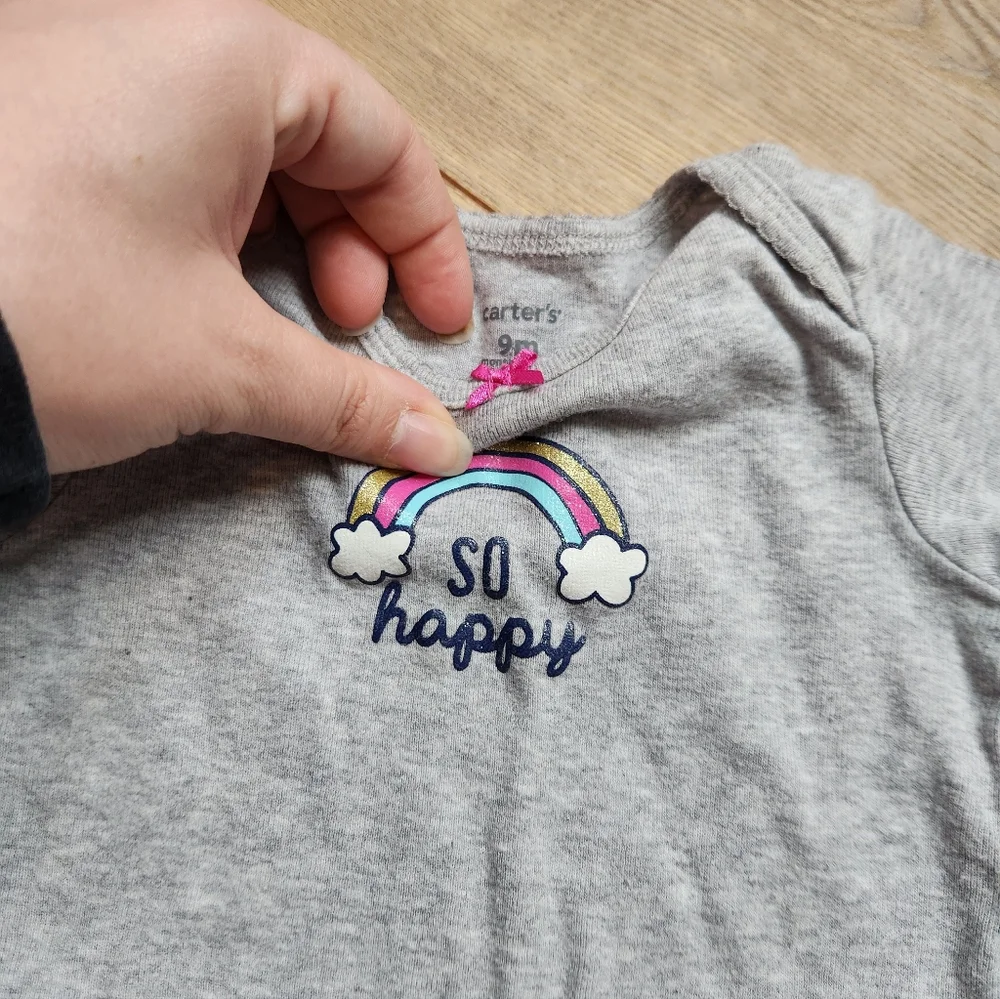 9m Carter's Girls Rainbow Onesie